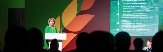 Выступление на сцене деловой программы «Золотой осени»